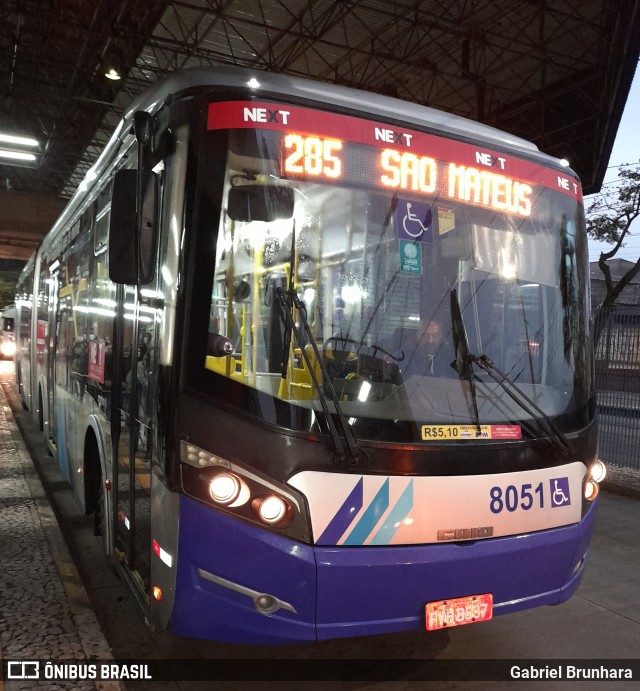 Next Mobilidade - ABC Sistema de Transporte 8051 na cidade de São Paulo, São Paulo, Brasil, por Gabriel Brunhara. Número da foto: #10385438.
