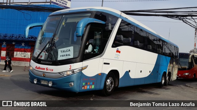 Pullman Setter 3 na cidade de Estación Central, Santiago, Metropolitana de Santiago, Chile, por Benjamín Tomás Lazo Acuña. Número da foto: #10386420.