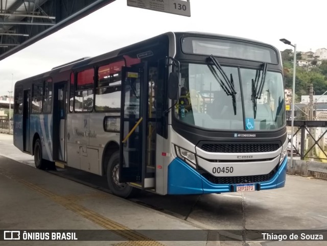 Viação Cidade de Caieiras 00450 na cidade de Franco da Rocha, São Paulo, Brasil, por Thiago de Souza. Número da foto: #10385881.