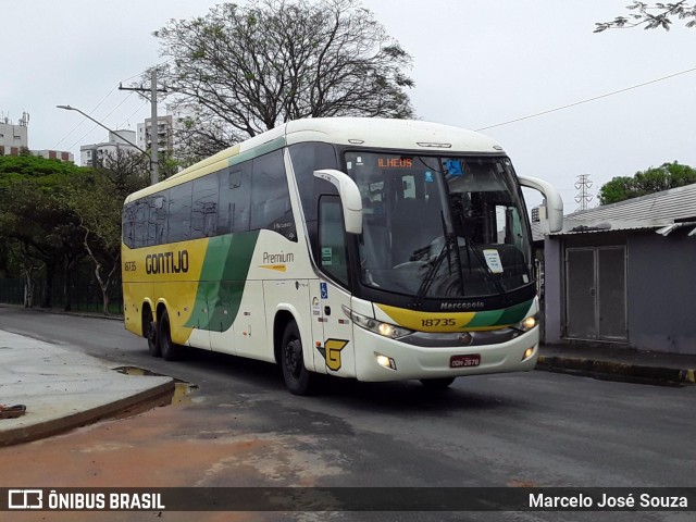 Empresa Gontijo de Transportes 18735 na cidade de São José dos Campos, São Paulo, Brasil, por Marcelo José Souza. ID da foto: 10386912.