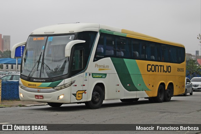 Empresa Gontijo de Transportes 18655 na cidade de São Paulo, São Paulo, Brasil, por Moaccir  Francisco Barboza. ID da foto: 10386077.