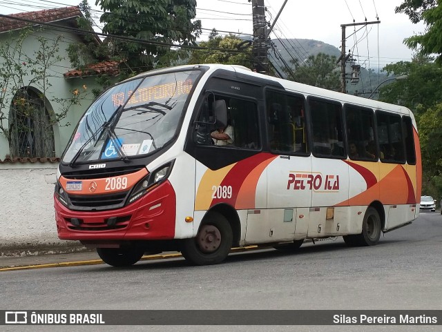 Petro Ita Transportes Coletivos de Passageiros 2089 na cidade de Petrópolis, Rio de Janeiro, Brasil, por Silas Pereira Martins. Número da foto: #10387592.