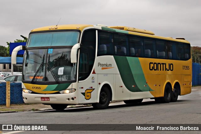 Empresa Gontijo de Transportes 17355 na cidade de São Paulo, São Paulo, Brasil, por Moaccir  Francisco Barboza. ID da foto: 10385907.