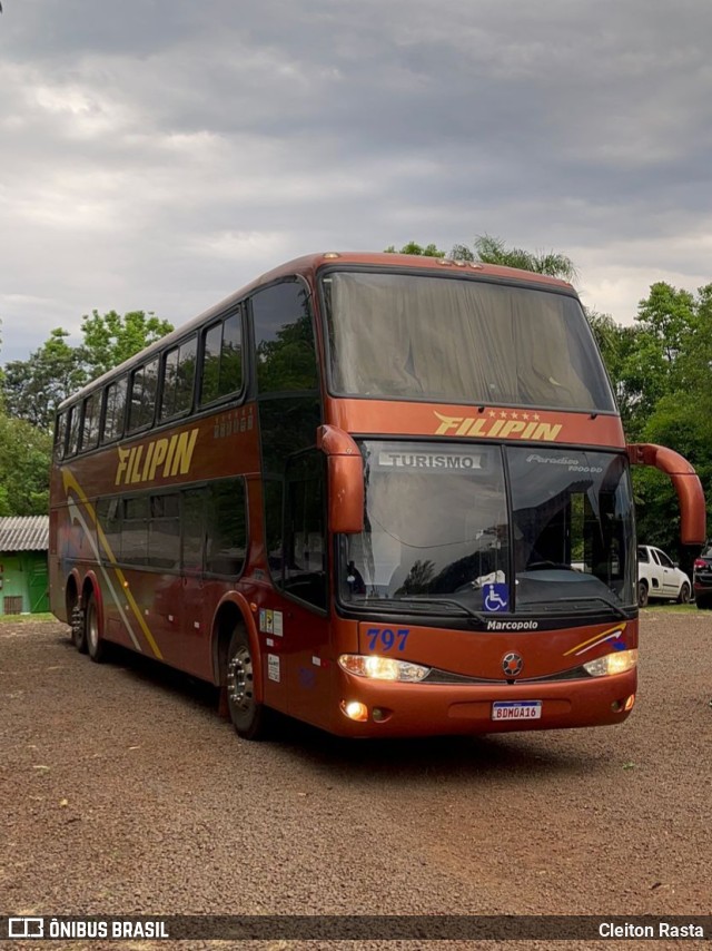 Filipin Transportes e Turismo 797 na cidade de Bozano, Rio Grande do Sul, Brasil, por Cleiton Rasta. ID da foto: 10385853.