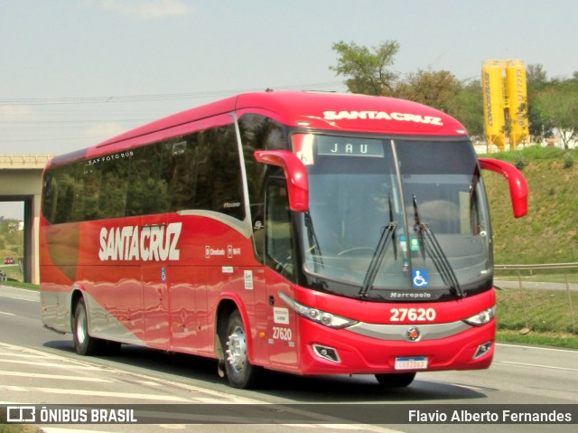 Viação Santa Cruz 27620 na cidade de Araçariguama, São Paulo, Brasil, por Flavio Alberto Fernandes. Número da foto: #10389621.