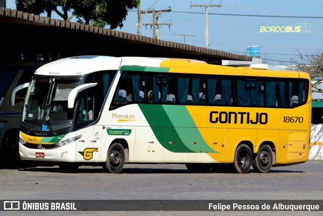 Empresa Gontijo de Transportes 18670 na cidade de Vitória da Conquista, Bahia, Brasil, por Felipe Pessoa de Albuquerque. ID da foto: 10389872.