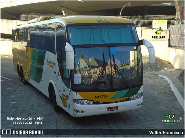 Empresa Gontijo de Transportes 14175 na cidade de Belo Horizonte, Minas Gerais, Brasil, por Valter Francisco. ID da foto: 10390122.