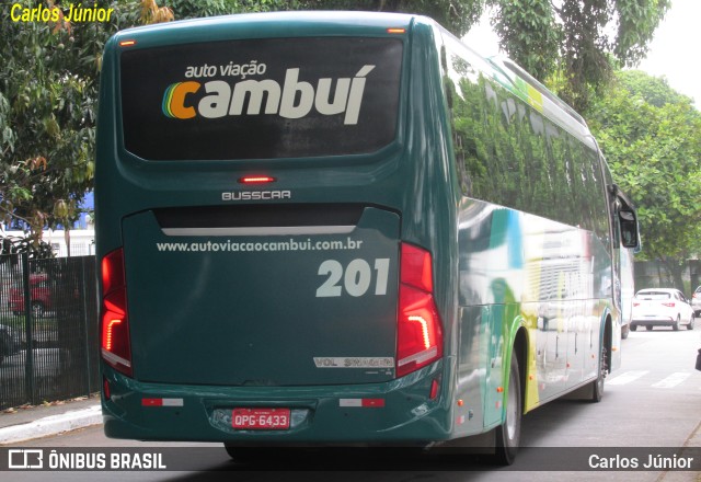 Auto Viação Cambuí 201 na cidade de São Paulo, São Paulo, Brasil, por Carlos Júnior. ID da foto: 10389714.