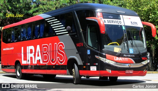 Lirabus 14074 na cidade de São Paulo, São Paulo, Brasil, por Carlos Júnior. Número da foto: #10389680.