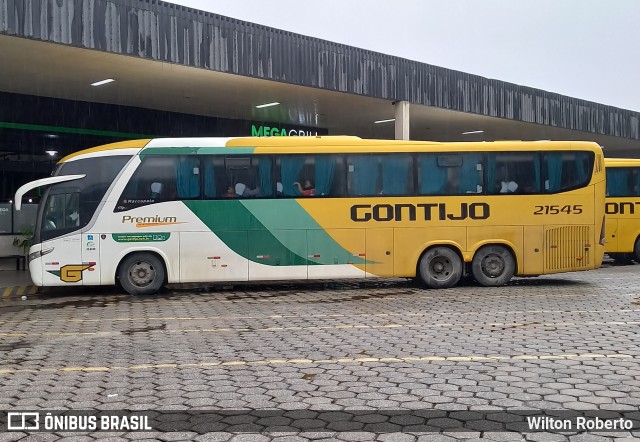 Empresa Gontijo de Transportes 21545 na cidade de Governador Valadares, Minas Gerais, Brasil, por Wilton Roberto. ID da foto: 10390527.