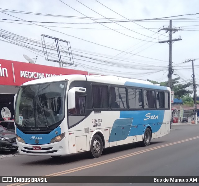 Seta Transportes 2514003 na cidade de Manaus, Amazonas, Brasil, por Bus de Manaus AM. ID da foto: 10389395.