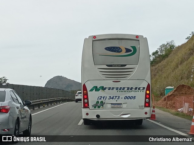 Marinho Transporte e Turismo RJ 542.005 na cidade de Rio Bonito, Rio de Janeiro, Brasil, por Christiano Albernaz. Número da foto: #10390836.