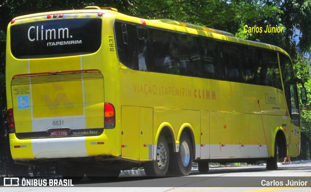 Viação Itapemirim 8831 na cidade de São Paulo, São Paulo, Brasil, por Carlos Júnior. ID da foto: 10389785.