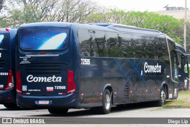 Viação Cometa 721505 na cidade de São Paulo, São Paulo, Brasil, por Diego Lip. ID da foto: 10392314.