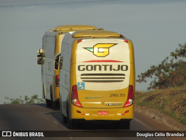 Empresa Gontijo de Transportes 21635 na cidade de Belo Horizonte, Minas Gerais, Brasil, por Douglas Célio Brandao. ID da foto: 10393481.