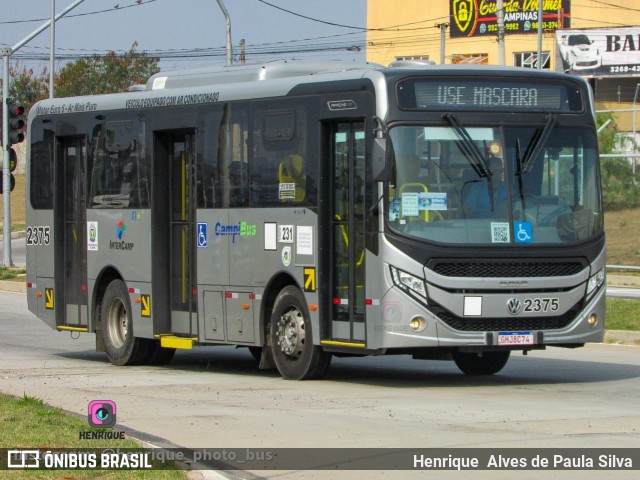 Expresso CampiBus 2375 na cidade de Campinas, São Paulo, Brasil, por Henrique Alves de Paula Silva. Número da foto: #10391687.