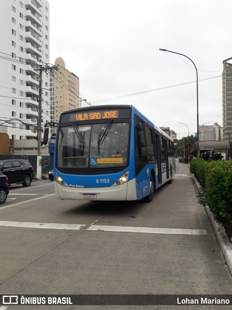 Viação Grajaú S.A. 6 1153 na cidade de São Paulo, São Paulo, Brasil, por Lohan Mariano. Número da foto: #10391272.