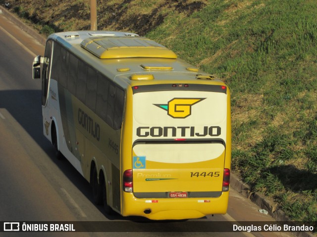 Empresa Gontijo de Transportes 14445 na cidade de Belo Horizonte, Minas Gerais, Brasil, por Douglas Célio Brandao. ID da foto: 10393510.