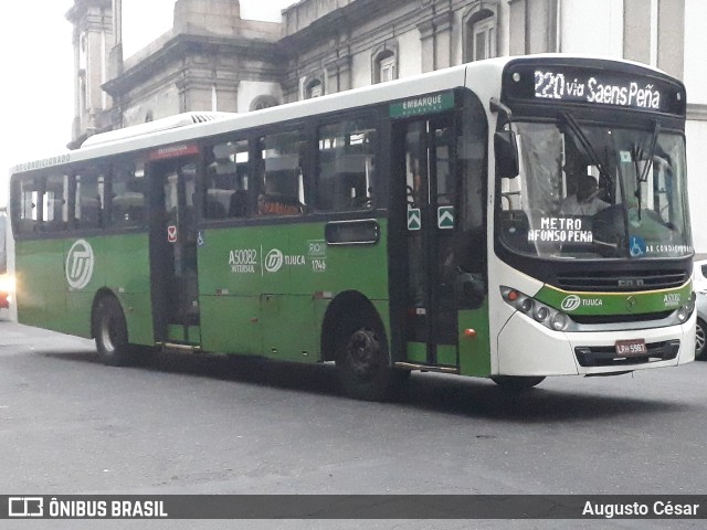 Tijuquinha - Auto Viação Tijuca A50082 na cidade de Rio de Janeiro, Rio de Janeiro, Brasil, por Augusto César. Número da foto: #10391062.