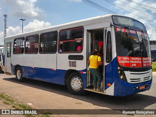 Transporte União TU-0003 na cidade de Ananindeua, Pará, Brasil, por Ramon Gonçalves. Número da foto: #10391833.