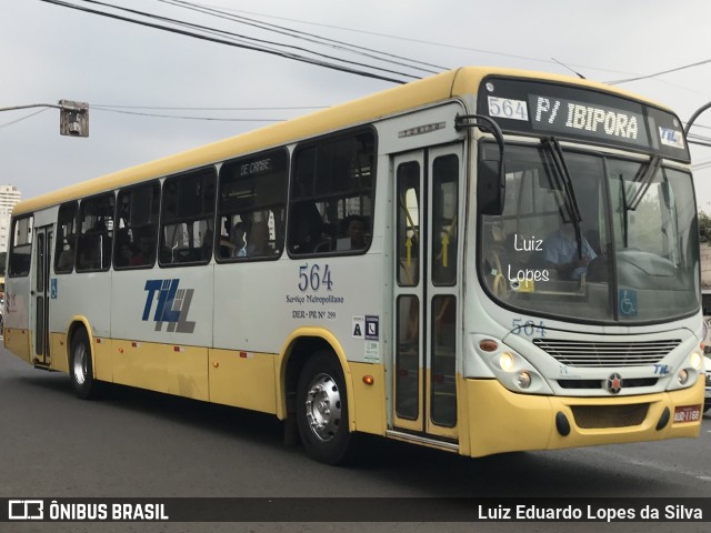 TIL Transportes Coletivos 564 na cidade de Londrina, Paraná, Brasil, por Luiz Eduardo Lopes da Silva. ID da foto: 10392546.