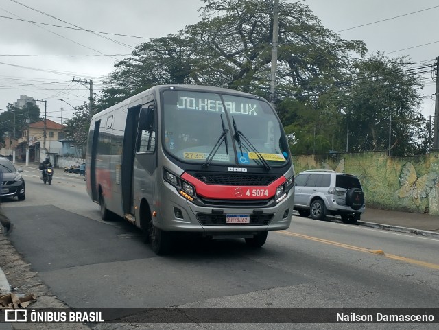 Allibus Transportes 4 5074 na cidade de São Paulo, São Paulo, Brasil, por Nailson Damasceno. Número da foto: #10395611.