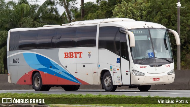 BBTT - Benfica Barueri Transporte e Turismo 1670 na cidade de Joinville, Santa Catarina, Brasil, por Vinicius Petris. ID da foto: 10396025.