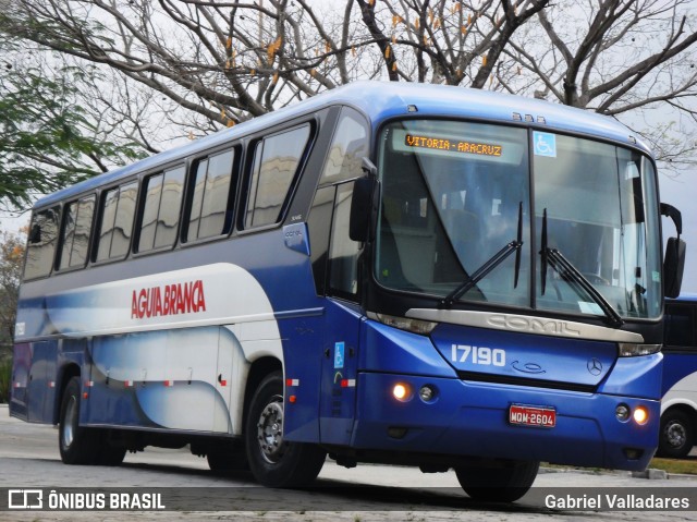 Viação Águia Branca 17190 na cidade de Vitória, Espírito Santo, Brasil, por Gabriel Valladares. Número da foto: #10396564.