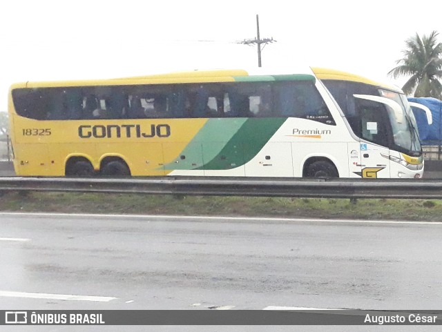 Empresa Gontijo de Transportes 18325 na cidade de Nova Iguaçu, Rio de Janeiro, Brasil, por Augusto César. ID da foto: 10397620.