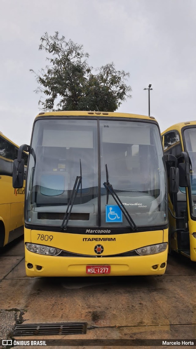 Viação Itapemirim 7809 na cidade de Rio de Janeiro, Rio de Janeiro, Brasil, por Marcelo Horta. Número da foto: #10395259.