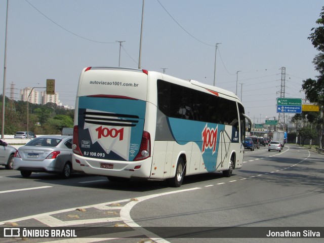 Auto Viação 1001 RJ 108.093 na cidade de São Paulo, São Paulo, Brasil, por Jonathan Silva. ID da foto: 10394717.