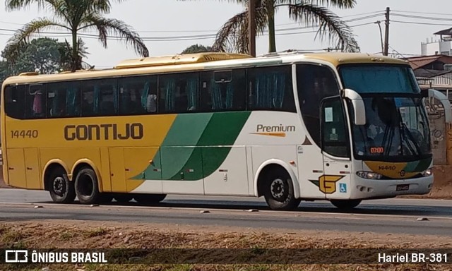 Empresa Gontijo de Transportes 14440 na cidade de Betim, Minas Gerais, Brasil, por Hariel BR-381. ID da foto: 10397583.