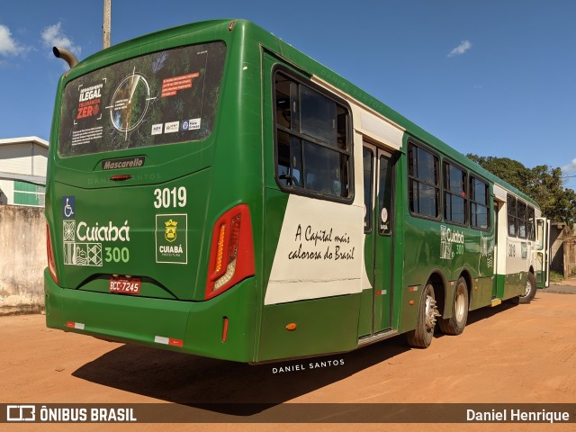 Expresso Caribus Transportes 3019 na cidade de Cuiabá, Mato Grosso, Brasil, por Daniel Henrique. ID da foto: 10396670.