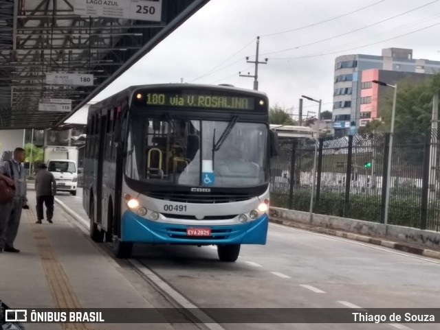 Viação Cidade de Caieiras 00491 na cidade de Franco da Rocha, São Paulo, Brasil, por Thiago de Souza. Número da foto: #10394811.