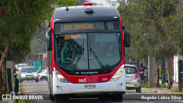 Subus 9810 na cidade de Santiago, Santiago, Metropolitana de Santiago, Chile, por Rogelio Labra Silva. Número da foto: #10395733.