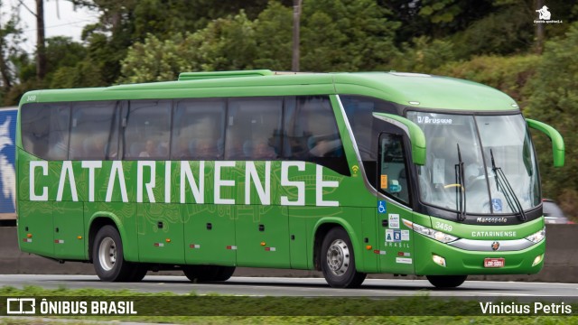 Auto Viação Catarinense 3459 na cidade de Joinville, Santa Catarina, Brasil, por Vinicius Petris. Número da foto: #10396030.