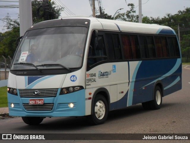 EDACOS Transportes Coletivos Especiais e Turismo 3910046 na cidade de Manaus, Amazonas, Brasil, por Jeison Gabriel Souza. Número da foto: #10395284.