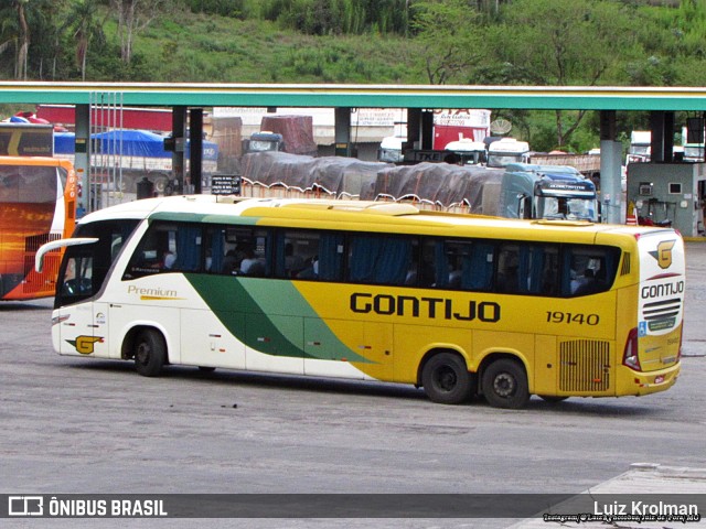 Empresa Gontijo de Transportes 19140 na cidade de Juiz de Fora, Minas Gerais, Brasil, por Luiz Krolman. ID da foto: 10395449.