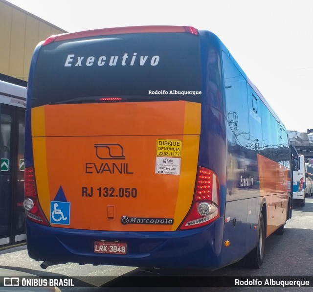 Evanil Transportes e Turismo RJ 132.050 na cidade de Nova Iguaçu, Rio de Janeiro, Brasil, por Rodolfo Albuquerque. ID da foto: 10396630.