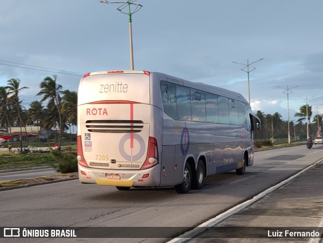 Rota Transportes Rodoviários 7205 na cidade de Maceió, Alagoas, Brasil, por Luiz Fernando. ID da foto: 10395029.