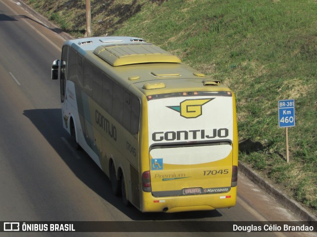 Empresa Gontijo de Transportes 17045 na cidade de Belo Horizonte, Minas Gerais, Brasil, por Douglas Célio Brandao. ID da foto: 10394981.