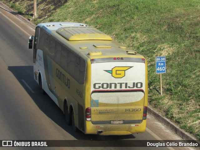 Empresa Gontijo de Transportes 14360 na cidade de Belo Horizonte, Minas Gerais, Brasil, por Douglas Célio Brandao. ID da foto: 10394974.