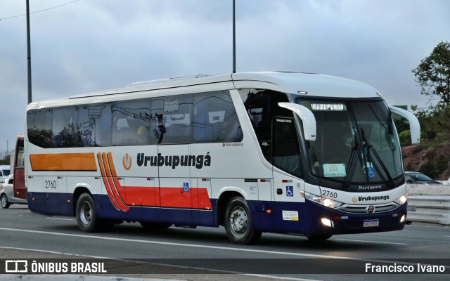 Auto Viação Urubupungá 2760 na cidade de São Paulo, São Paulo, Brasil, por Francisco Ivano. Número da foto: #10339422.