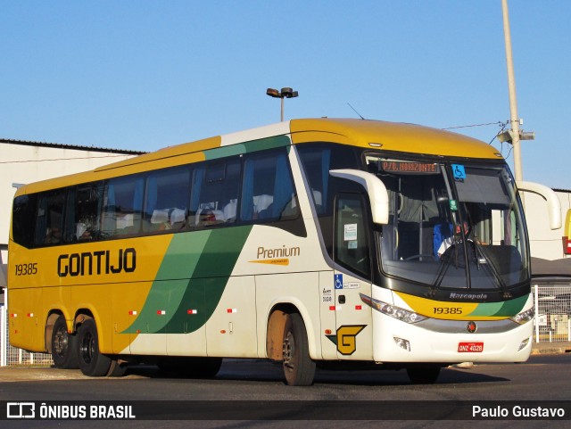 Empresa Gontijo de Transportes 19385 na cidade de Goiânia, Goiás, Brasil, por Paulo Gustavo. ID da foto: 10338149.