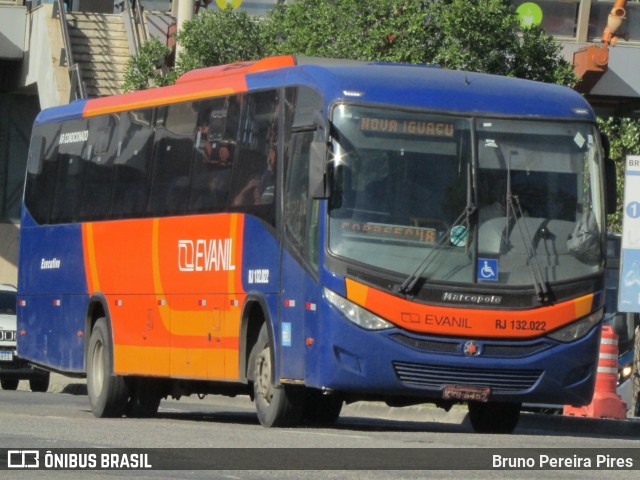 Evanil Transportes e Turismo RJ 132.022 na cidade de Rio de Janeiro, Rio de Janeiro, Brasil, por Bruno Pereira Pires. Número da foto: #10339977.