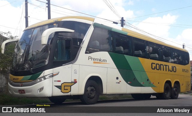 Empresa Gontijo de Transportes 18520 na cidade de Fortaleza, Ceará, Brasil, por Alisson Wesley. ID da foto: 10337962.