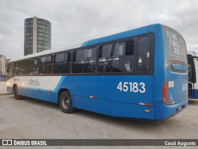 Insular Transportes Coletivos 45183 na cidade de Florianópolis, Santa Catarina, Brasil, por Cauã Augusto. Número da foto: #10339833.
