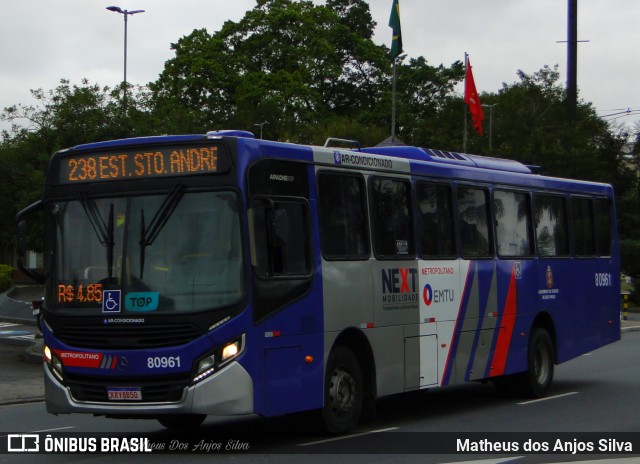 Next Mobilidade - ABC Sistema de Transporte 80.961 na cidade de São Bernardo do Campo, São Paulo, Brasil, por Matheus dos Anjos Silva. ID da foto: 10338433.