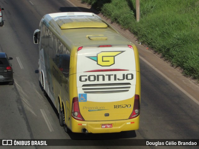 Empresa Gontijo de Transportes 18520 na cidade de Belo Horizonte, Minas Gerais, Brasil, por Douglas Célio Brandao. ID da foto: 10339053.