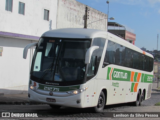 Empresa Gontijo de Transportes 21275 na cidade de Caruaru, Pernambuco, Brasil, por Lenilson da Silva Pessoa. ID da foto: 10338837.